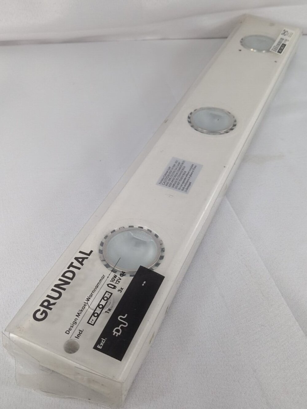 IKEA Grundtal 201.283.71 NEW White Light Under Cabinet Fixture Mikael Warnhammer